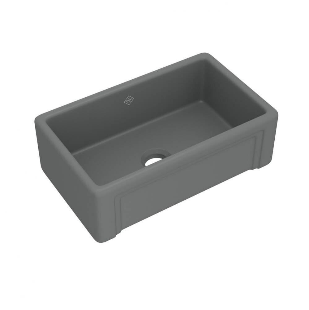 30'' Egerton Single Bowl Farmhouse Apron Front Fireclay Kitchen Sink