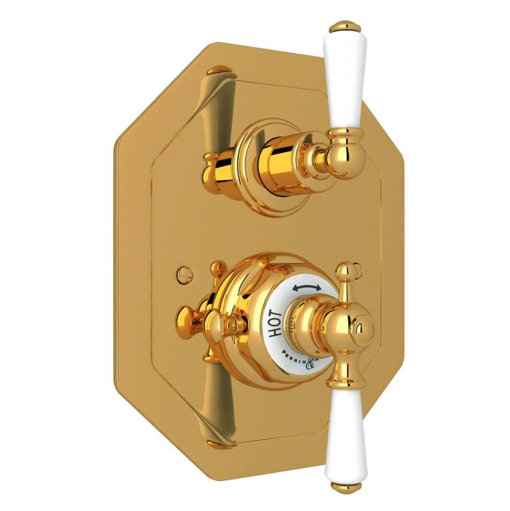 Edwardian™ 3/4'' Octagonal Thermostatic Trim With Volume Control