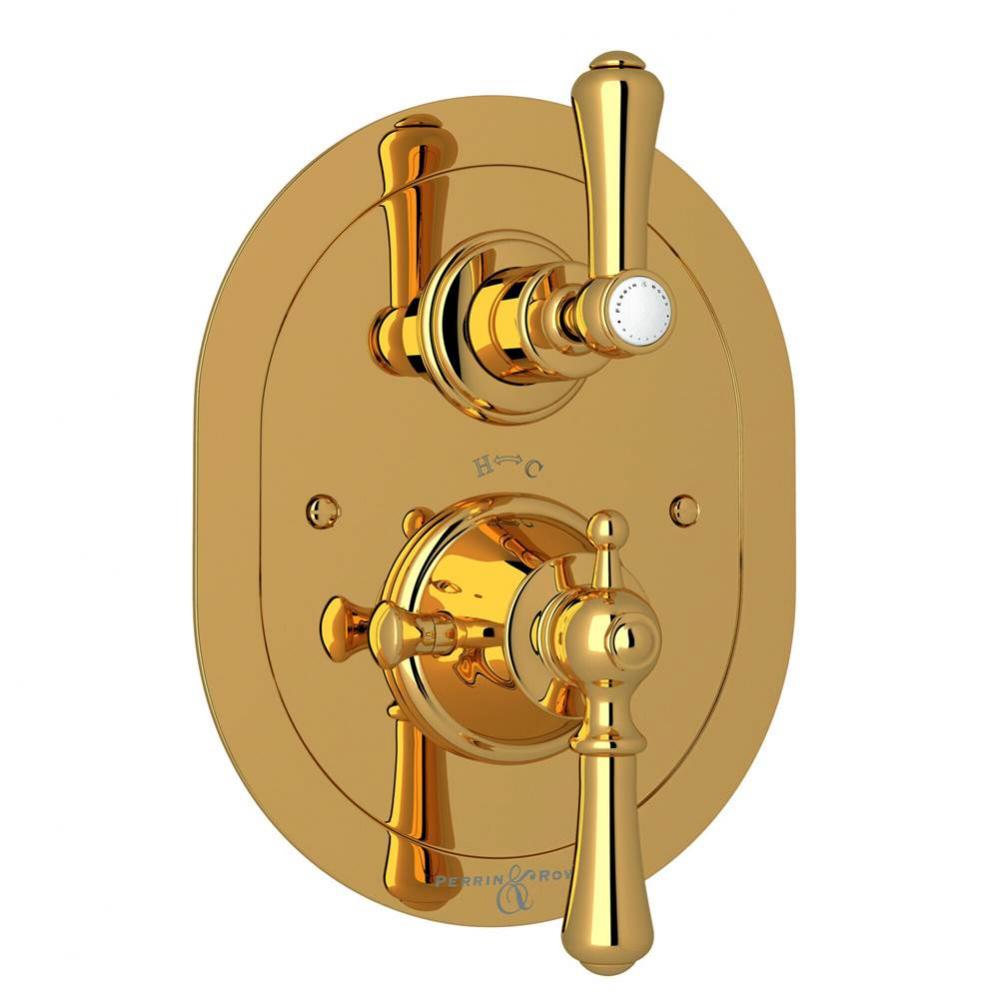 Georgian Era™ 3/4'' Oval Thermostatic Trim With Volume Control