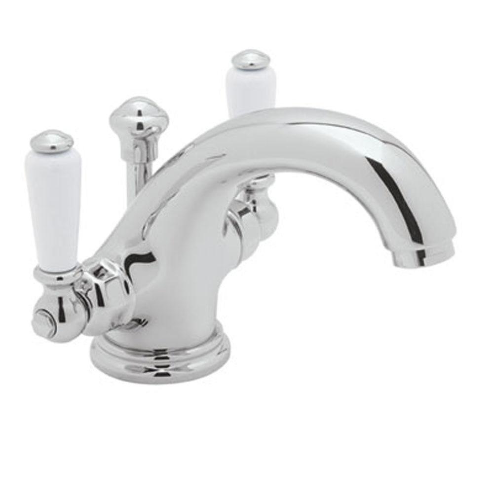 Perrin & Rowe® Edwardian Dual Handle Lavatory Faucet with Lever Handle in Polished Chrome