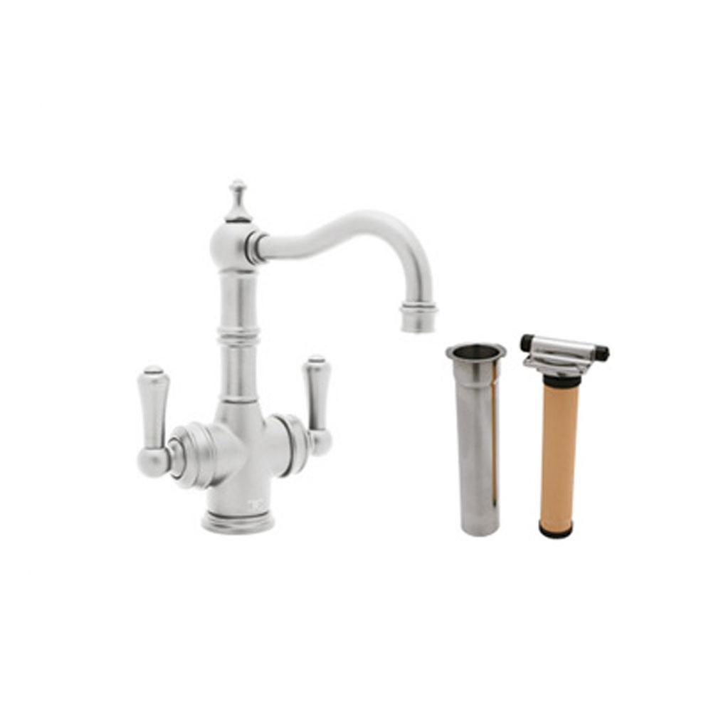 Perrin & Rowe® Edwardian Filtration Kit 2-Lever Bar/Food Prep Faucet with Lever Handles i