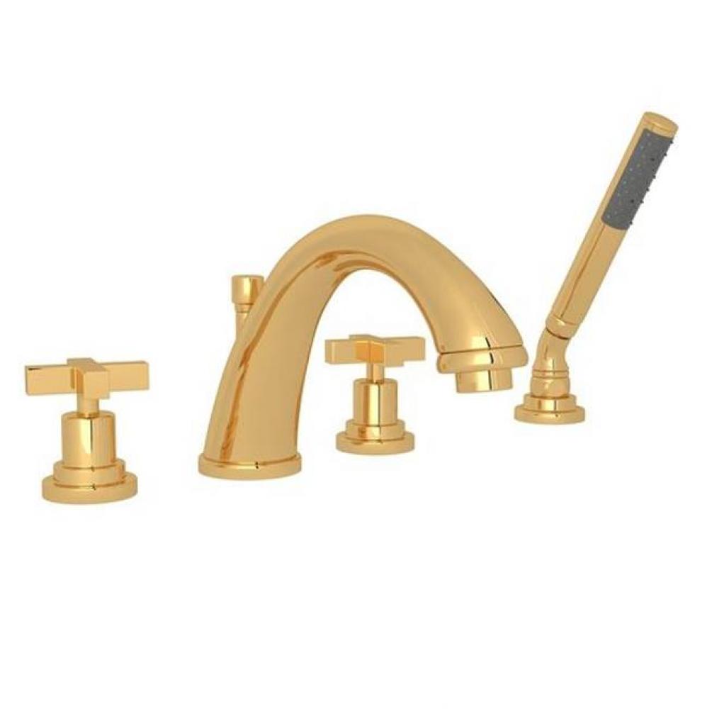 Rohl Avanti Bath Four Hole Deck Mounted Tub Filler