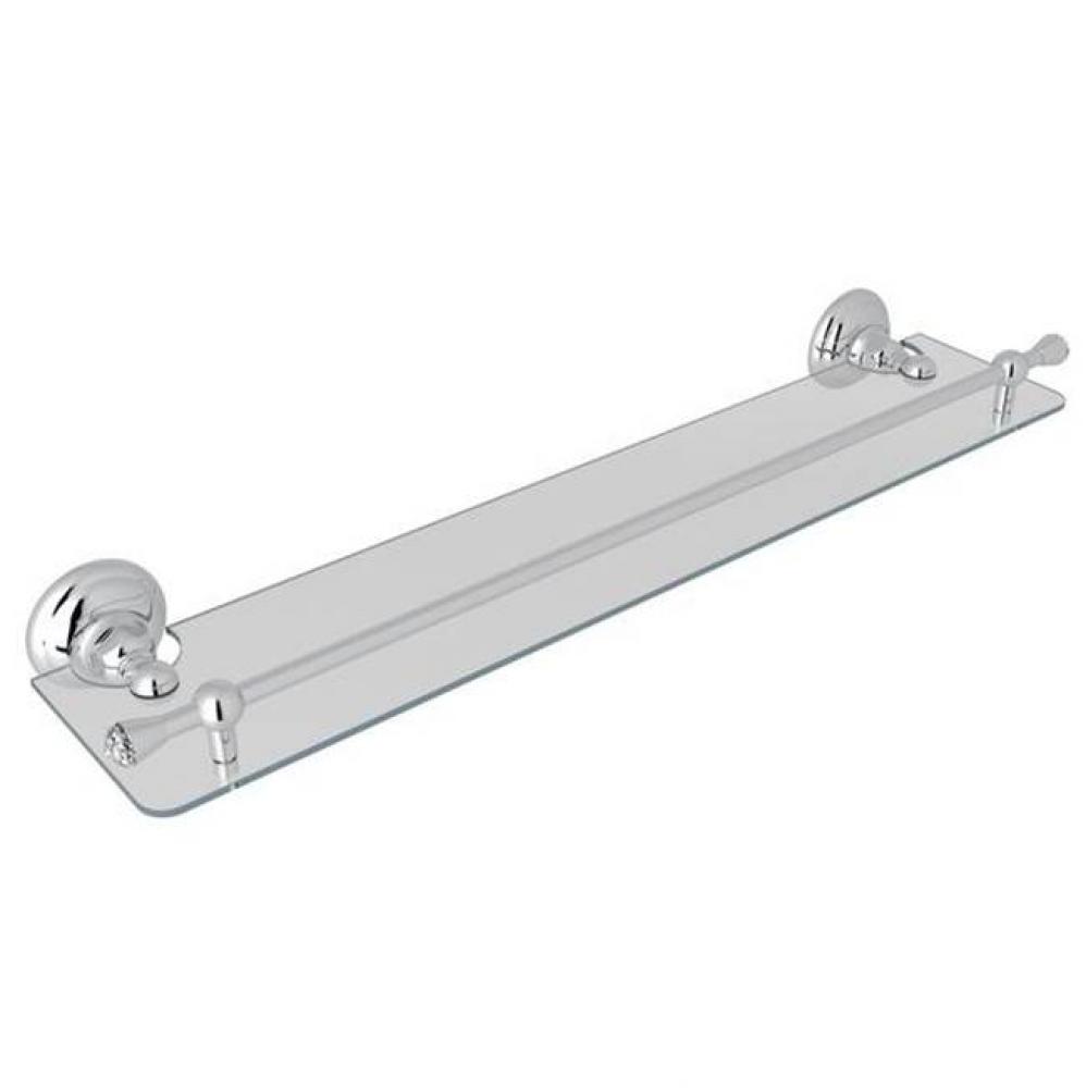 Rohl Country Bath Wall Mounted 24'' Wide Glass Vanity Shelf