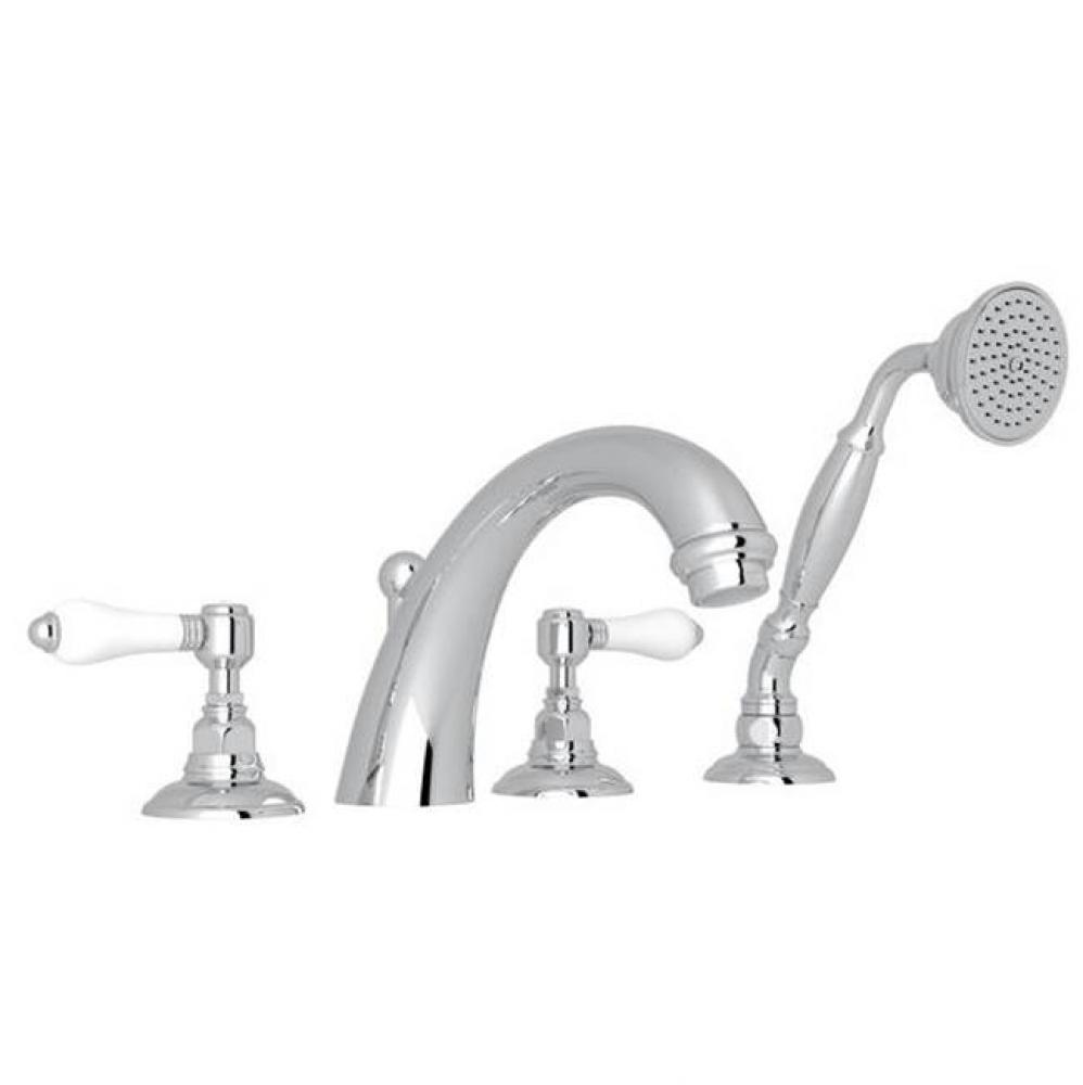 Rohl Country Bath San Julio Four Hole Deck Mounted Tub Filler