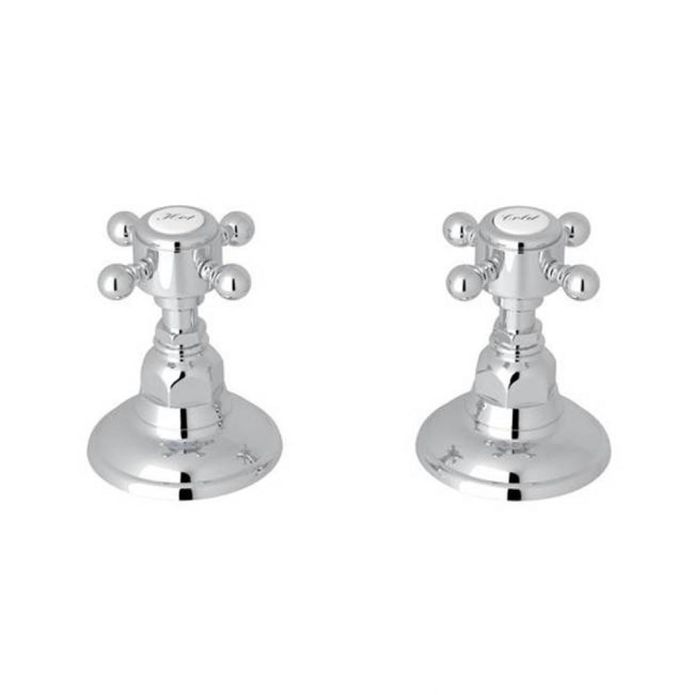 Rohl Country Bath Pair Of 3/4'' Hot And Cold Sidevalves Only
