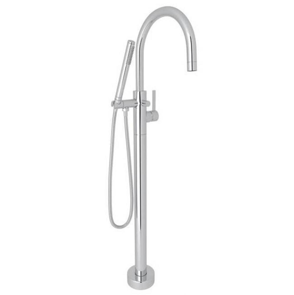 Rohl Modern Trim Set Only With No Rough Valve Body To Single Hole Single Leg Floor Mounted Pillar