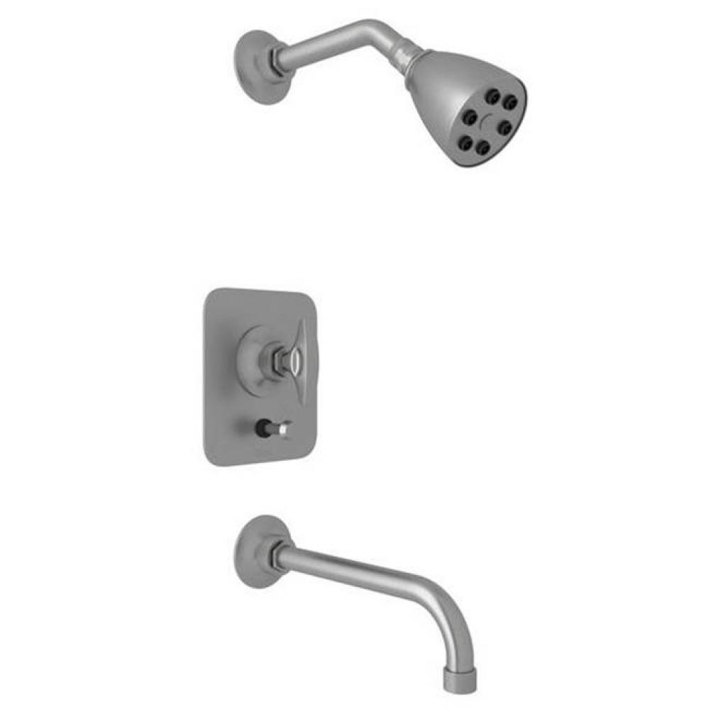 Kit Rohl Michael Berman Graceline Pressure Balance Shower Package In Pewter With Dial Handle Inclu