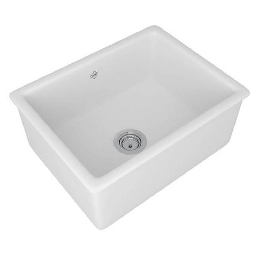 Shaker™ 23'' Single Bowl Undermount Or Drop-in Fireclay Kitchen Sink