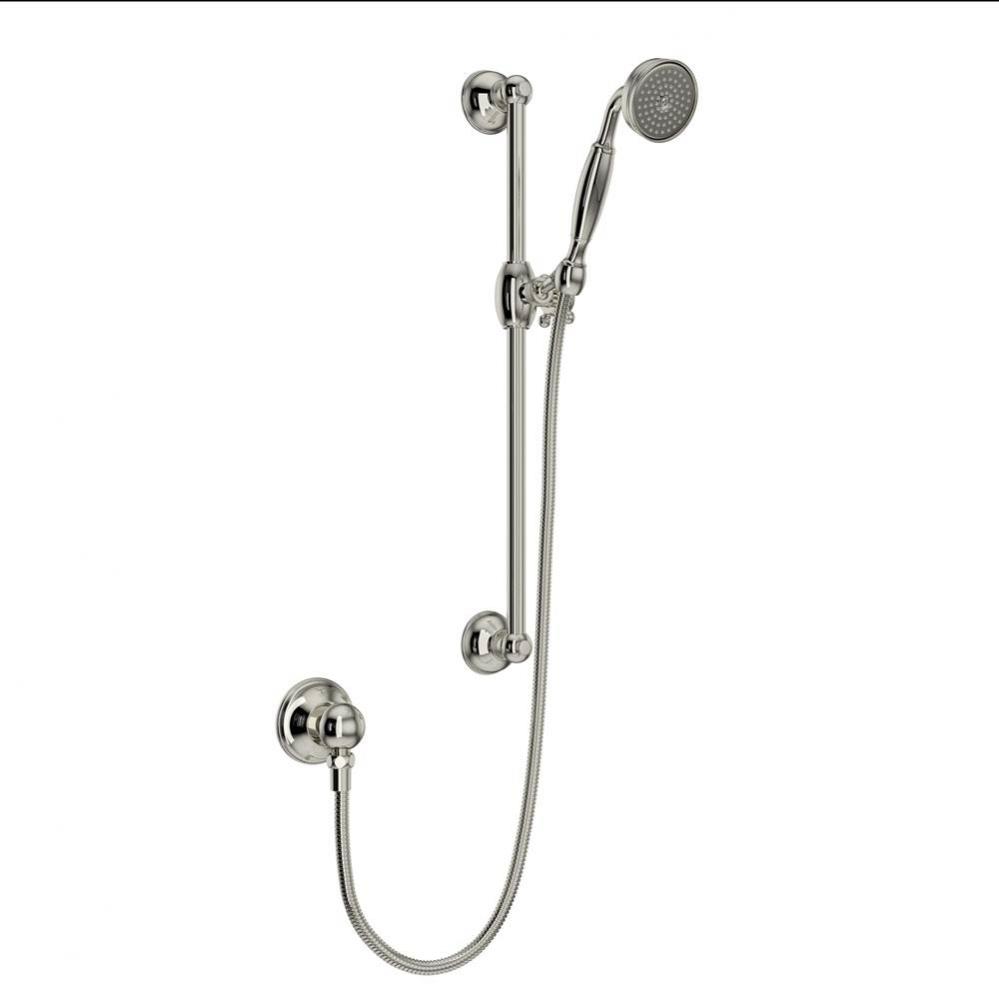 Handshower Set With 22'' Slide Bar and Single Function Handshower