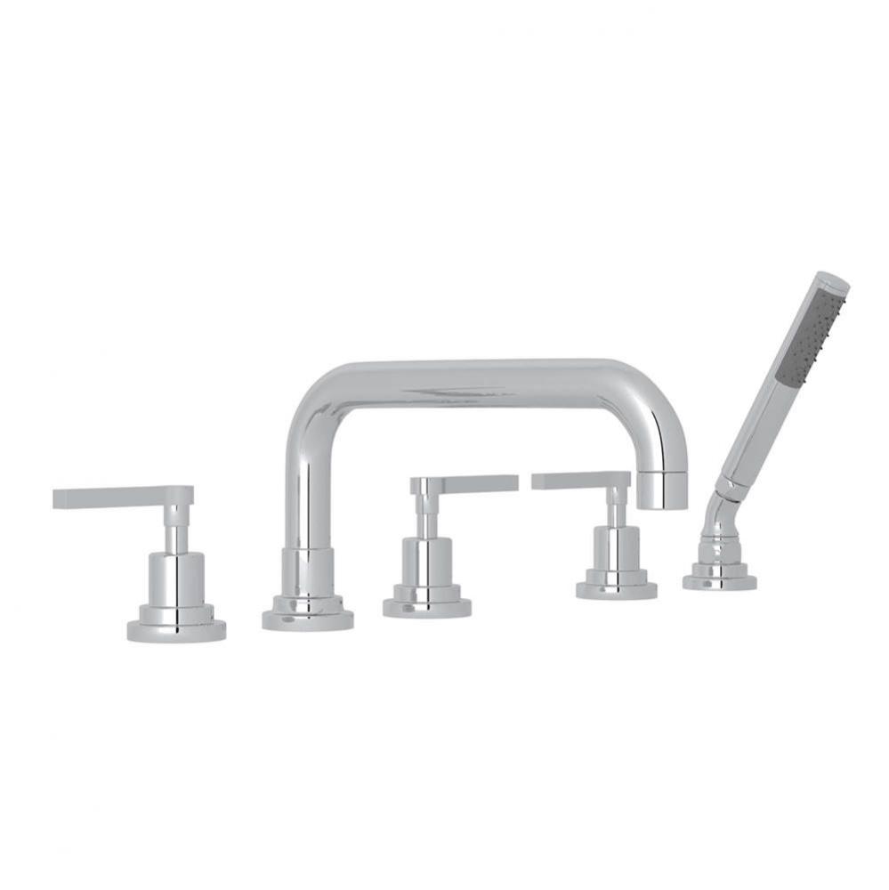 Lombardia® 5-Hole Deck Mount Tub Filler With U-Spout