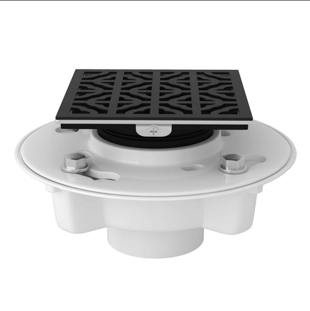 PVC 2'' X 3'' Drain Kit With 3146 Petal Decorative Cover