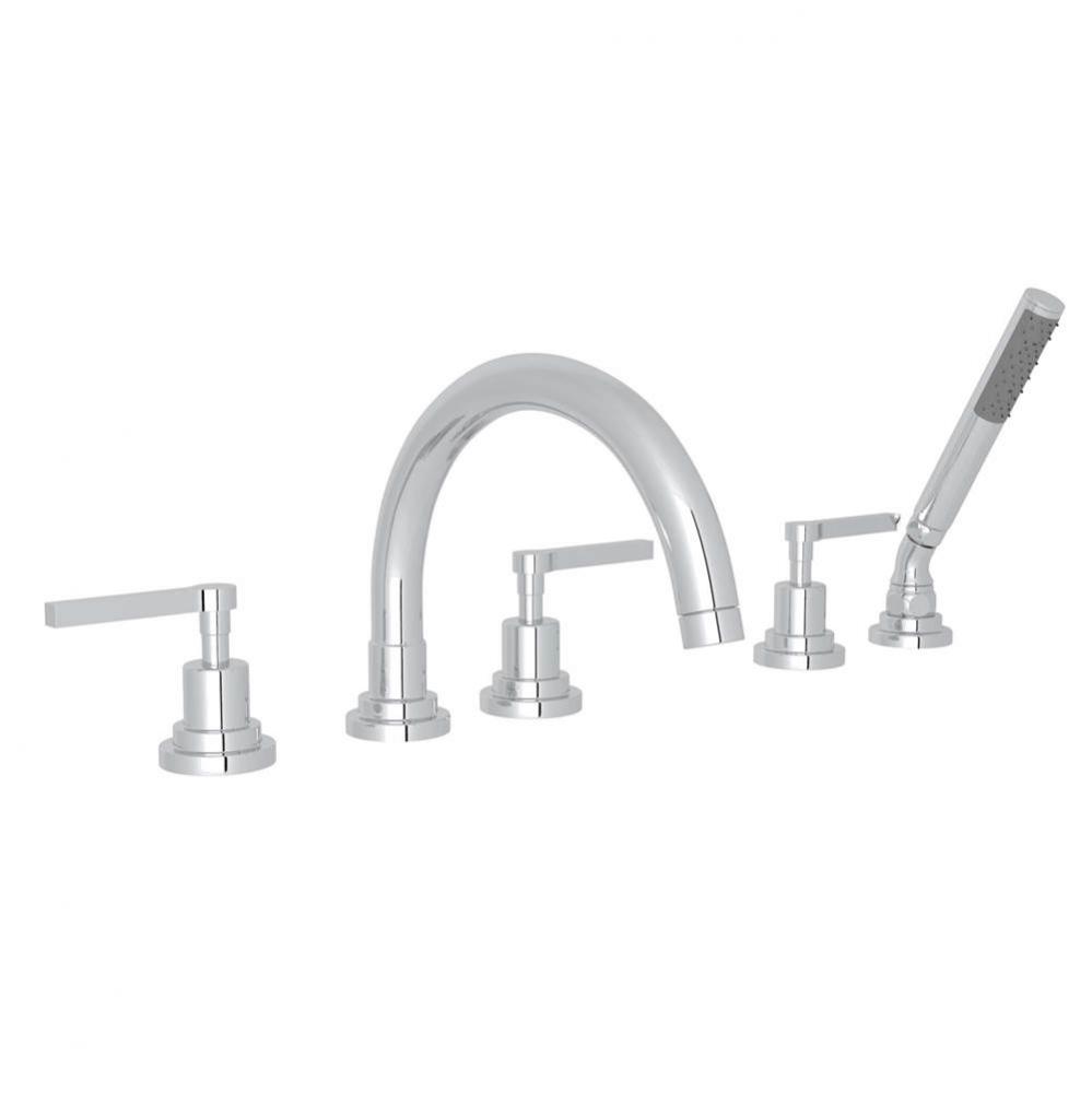 Lombardia® 5-Hole Deck Mount Tub Filler With C-Spout