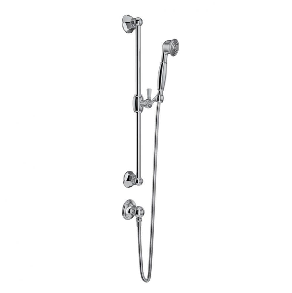 Handshower Set With 24'' Slide Bar and Single Function Handshower