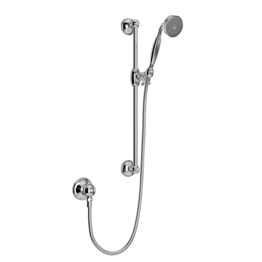 Handshower Set With 22'' Slide Bar and Single Function Handshower