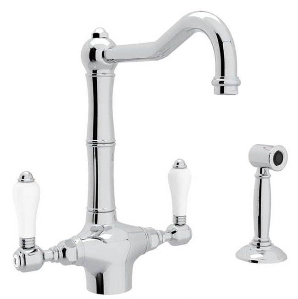 Acqui® Two Handle Kitchen Faucet With Side Spray