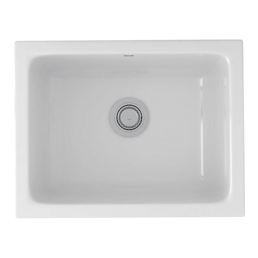 Allia™ 24'' Fireclay Single Bowl Undermount Kitchen Or Laundry Sink