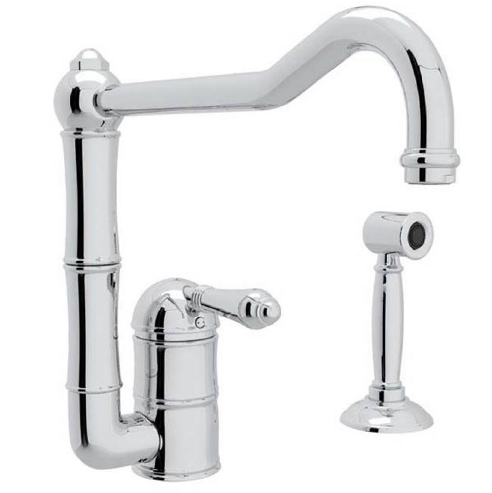 Acqui® Extended Spout Kitchen Faucet With Side Spray
