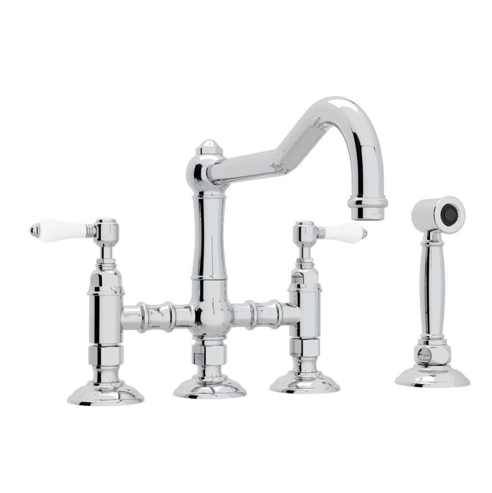 Acqui® Bridge Kitchen Faucet With Side Spray