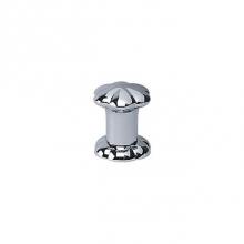 Rohl 600.40.750.PN.12 - Florale 1/2'' Deck Mounted Diverter Only For Tub Shower With Black Crystal Glass Handle