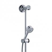 Rohl 605.13.300.APC - Palazzo 33'' Sliding Rail Shower Set With Handshower And Hose In Polished Chrome