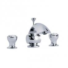Rohl 605.30.300.APC-2 - Palazzo Crystal 3 Hole Lavatory Faucet In Polished Chrome With Clear Crystal