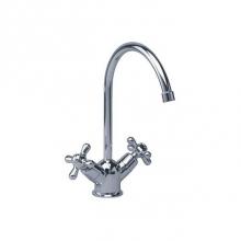 Rohl 611.10.210.APC-2 - Albano Mini Washbasin Single Hole Lavatory Faucet In Polished Chrome With Cross Handles