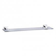 Rohl 626.00.009.APC - Empire And Turn Wall Mounted Glass Vanity Shelf In Polished Chrome