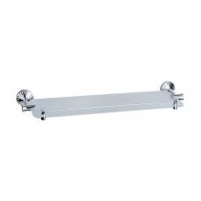 Rohl 637.00.009.APC - Cronos Wall Mounted Glass Vanity Shelf With Long Glass In Polished Chrome