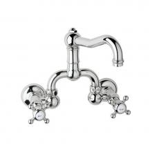 Rohl A1418XCAPC-2 - Rohl Country Bath Acqui Wall Mount Lavatory Bridge Faucet
