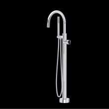 Rohl TEC06HF1IWPCB - Eclissi™ Single Hole Floor Mount Tub Filler Trim With C-Spout