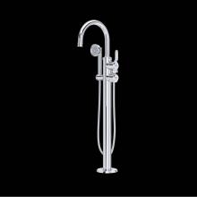 Rohl U.TAR06F1HTAPC - Armstrong™ Single Hole Floor Mount Tub Filler Trim With C-Spout