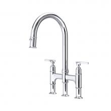 Rohl U.SB58D3LMAPC - Southbank™ Pull-Down Bridge Kitchen Faucet