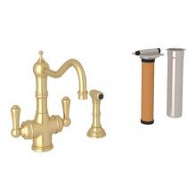 Rohl U.KIT1570LS-SEG-2 - Edwardian™ Two Handle Filter Kitchen Faucet Kit With Side Spray