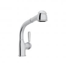 Rohl R7903SLMAPC - Rohl Single Hole Side Metal Lever Country Pullout Kitchen Faucet