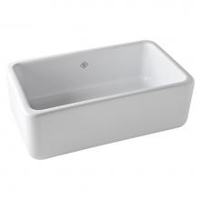 Rohl RC3018WH - Lancaster™ 30'' Single Bowl Farmhouse Apron Front Fireclay Kitchen Sink