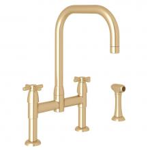 Rohl U.4278X-SEG-2 - Holborn™ Bridge Kitchen Faucet With U-Spout and Side Spray