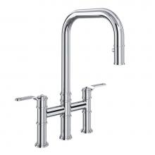 Rohl U.4551HT-APC-2 - Armstrong™ Pull-Down Bridge Kitchen Faucet With U-Spout