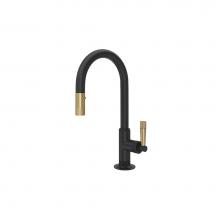 Rohl MB7930SLMMBA-2 - Graceline® Pull-Down Bar/Food Prep Kitchen Faucet With C-Spout