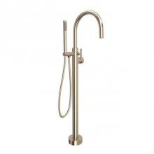 Rohl TTE06HF1LMSTN - Tenerife™ Single Hole Floor Mount Tub Filler Trim