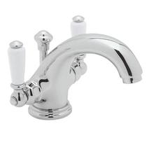 Rohl U.3635L-APC-2 - Perrin & Rowe® Edwardian Dual Handle Lavatory Faucet with Lever Handle in Polished Chrome