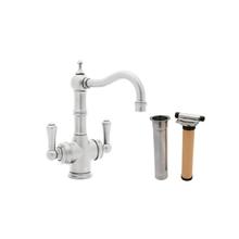 Rohl U.KIT1469LS-APC-2 - Perrin & Rowe® Edwardian Filtration Kit 2-Lever Bar/Food Prep Faucet with Lever Handles i