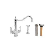 Rohl U.KIT1570LS-APC-2 - Edwardian™ Two Handle Filter Kitchen Faucet Kit With Side Spray