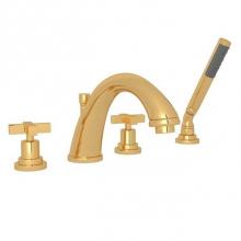 Rohl A1264XMIB - Rohl Avanti Bath Four Hole Deck Mounted Tub Filler