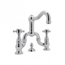 Rohl A1419XCAPC-2 - Rohl Country Bath Acqui Deck Mounted Lavatory Bridge Faucet