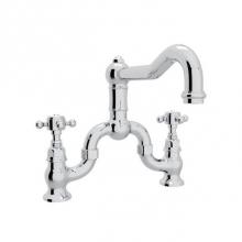 Rohl A1420XMAPC-2 - Rohl Country Kitchen Deck Mounted Bridge Faucet
