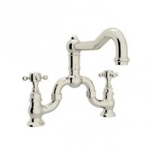 Rohl A1420XMPN-2 - Rohl Country Kitchen Deck Mounted Bridge Faucet