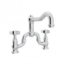 Rohl A1420XAPC-2 - Rohl Country Kitchen Deck Mounted Bridge Faucet
