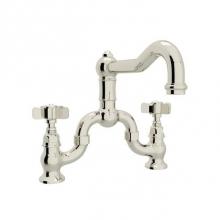 Rohl A1420XPN-2 - Rohl Country Kitchen Deck Mounted Bridge Faucet
