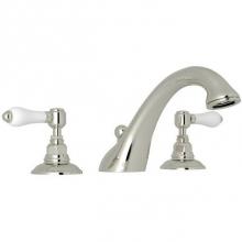 Rohl A1454LPPN - Rohl Country Bath Viaggio Three Hole Deck Mounted Tub Filler