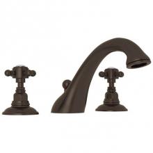 Rohl A1454XCTCB - Rohl Country Bath Viaggio Three Hole Deck Mounted Tub Filler